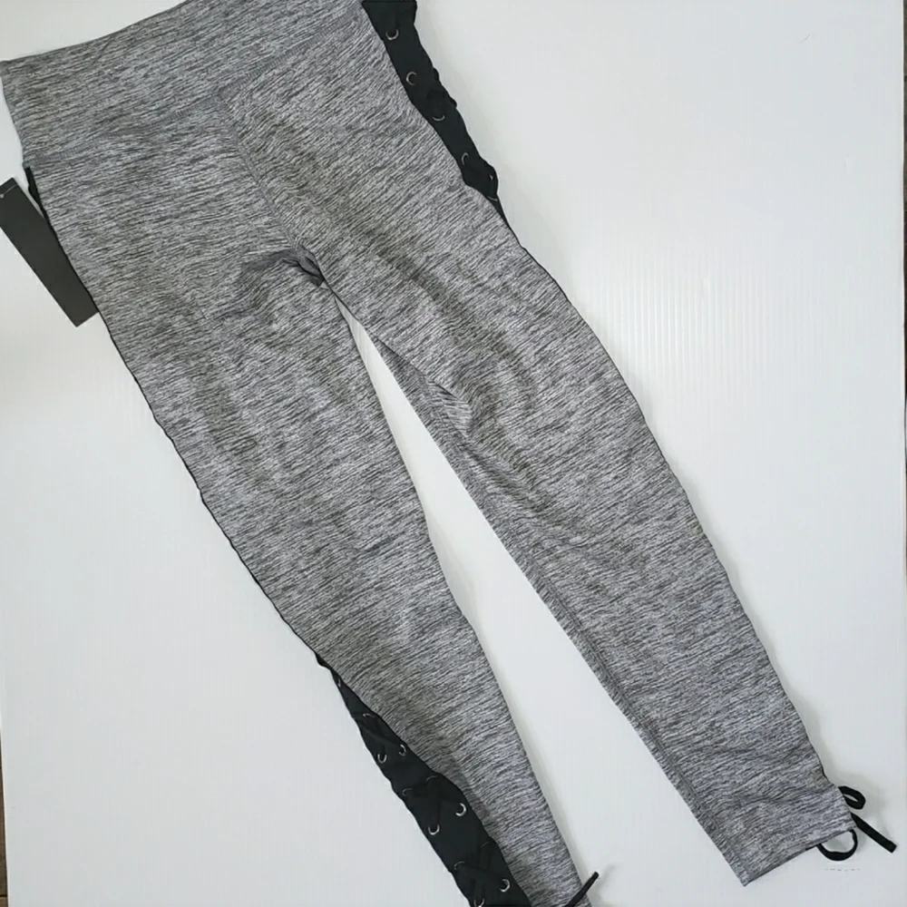 NWT Madden Girl Leggings Side Laceup Leggings - Picture 2 of 4